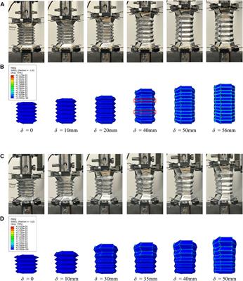 Mechanical characteristics of graded origami bellows under axial tension